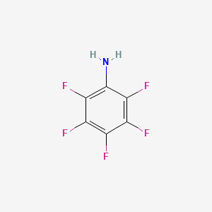 molecular formula C6H2F5N B1217426 2,3,4,5,6-Pentafluoroaniline CAS No. 771-60-8