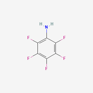 molecular formula C6H2F5N B1217426 Pentafluoroaniline CAS No. 771-60-8