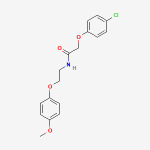 molecular formula C17H18ClNO4 B12174337 2-(4-chlorophenoxy)-N-[2-(4-methoxyphenoxy)ethyl]acetamide 