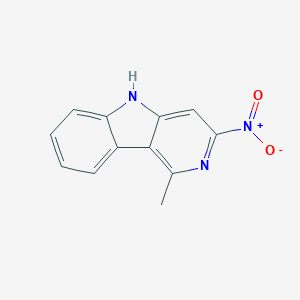 molecular formula C12H9N3O2 B121744 1-methyl-3-nitro-5H-pyrido[4,3-b]indole CAS No. 75567-58-7