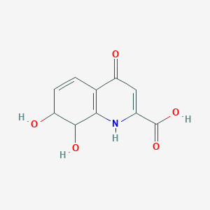 molecular formula C10H9NO5 B1217442 7,8-Dihydro-7,8-dihydroxykynurenic acid 
