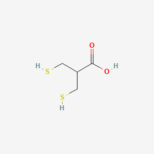 molecular formula C4H8O2S2 B1217443 3-Sulfanyl-2-(sulfanylmethyl)propanoic acid CAS No. 7634-96-0