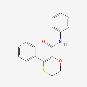 molecular formula C17H15NO2S B12174478 N,3-diphenyl-5,6-dihydro-1,4-oxathiine-2-carboxamide 