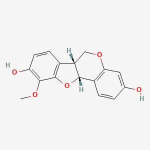 molecular formula C16H14O5 B1217449 (-)-Nissolin CAS No. 73340-42-8