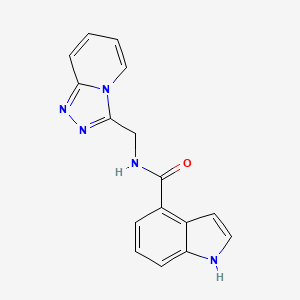 molecular formula C16H13N5O B12174499 N-([1,2,4]triazolo[4,3-a]pyridin-3-ylmethyl)-1H-indole-4-carboxamide 