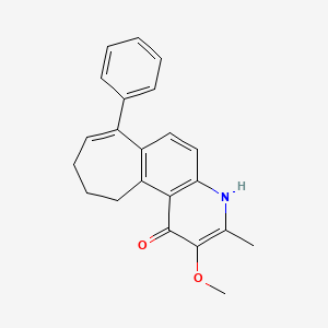 molecular formula C22H21NO2 B1217450 Melochinone CAS No. 57609-68-4