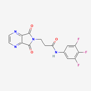 molecular formula C15H9F3N4O3 B12174528 C15H9F3N4O3 