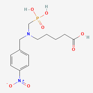 molecular formula C13H19N2O7P B1217457 1-[N-4'-Nitrobenzyl-N-4'-carboxybutylamino]methylphosphonic acid 