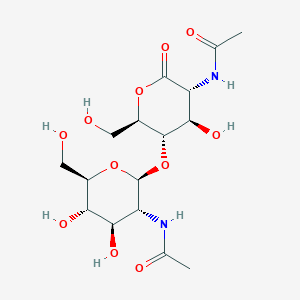 molecular formula C16H26N2O11 B1217460 N,N'-diacetylchitobiono-1,5-lactone 