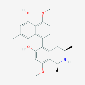 molecular formula C24H27NO4 B1217468 Korupensamine E 
