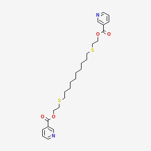 molecular formula C26H36N2O4S2 B1217473 Niadenate CAS No. 41891-94-5