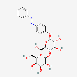 molecular formula C24H30N2O11 B1217483 Azophenyl beta-D-lactoside CAS No. 56503-35-6