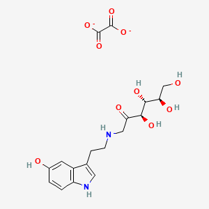 molecular formula C18H22N2O10-2 B1217486 Desoxyribulo-serotonin CAS No. 70166-82-4