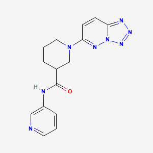 molecular formula C15H16N8O B12174868 N-(pyridin-3-yl)-1-(tetrazolo[1,5-b]pyridazin-6-yl)piperidine-3-carboxamide 