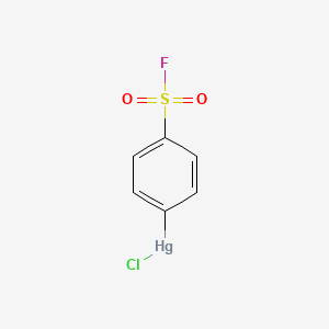 molecular formula C6H4ClFHgO2S B1217489 4-(Chloromercurio)benzenesulfonyl fluoride CAS No. 1991-73-7