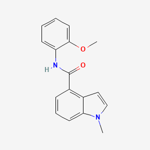 molecular formula C17H16N2O2 B12175074 N-(2-methoxyphenyl)-1-methyl-1H-indole-4-carboxamide 