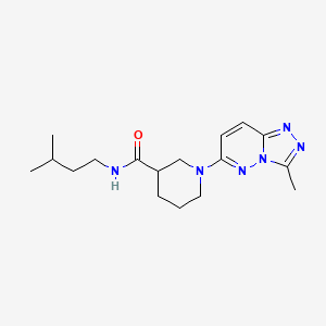 molecular formula C17H26N6O B12175113 N-(3-methylbutyl)-1-(3-methyl[1,2,4]triazolo[4,3-b]pyridazin-6-yl)piperidine-3-carboxamide 
