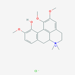 molecular formula C21H26ClNO4 B1217513 Menisperine chloride CAS No. 20911-73-3