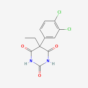 molecular formula C12H10Cl2N2O3 B1217514 5-(3,4-Dichlorophenyl)-5-ethylbarbituric acid CAS No. 23256-01-1