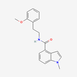 molecular formula C19H20N2O2 B12175148 N-[2-(2-methoxyphenyl)ethyl]-1-methyl-1H-indole-4-carboxamide 