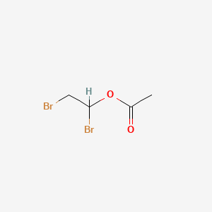 molecular formula C4H6Br2O2 B1217515 1,2-二溴乙酸乙酯 CAS No. 24442-57-7