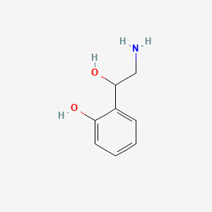 molecular formula C8H11NO2 B1217522 2-(2-Amino-1-hydroxyethyl)phenol CAS No. 2234-25-5