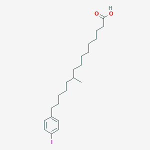 molecular formula C22H35IO2 B1217536 15-(4-Iodophenyl)-10-methylpentadecanoic acid CAS No. 97066-96-1