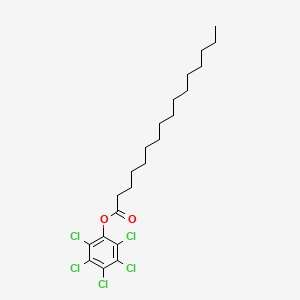 molecular formula C22H31Cl5O2 B1217538 Pentachlorophenyl palmitate CAS No. 97457-27-7