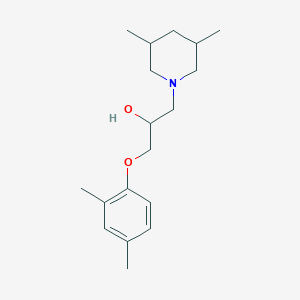 molecular formula C18H29NO2 B12175389 1-(2,4-Dimethylphenoxy)-3-(3,5-dimethylpiperidin-1-yl)propan-2-ol 