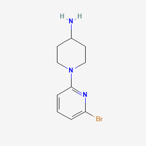molecular formula C10H14BrN3 B1217539 4-Piperidinamine, 1-(6-bromo-2-pyridinyl)- CAS No. 98644-22-5