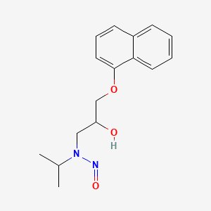 molecular formula C16H20N2O3 B1217540 N-Nitrosopropranolol CAS No. 84418-35-9