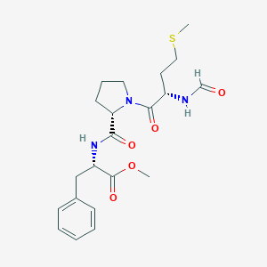 molecular formula C21H29N3O5S B121755 N-Formylmethionyl-prolyl-phenylalanine methyl ester CAS No. 150178-44-2