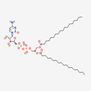 molecular formula C48H89N3O15P2 B1217554 Ara-cdp-distearin CAS No. 83214-11-3