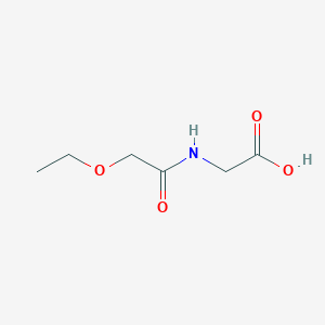 molecular formula C6H11NO4 B1217555 Glycine, N-(ethoxyacetyl)- CAS No. 82735-51-1