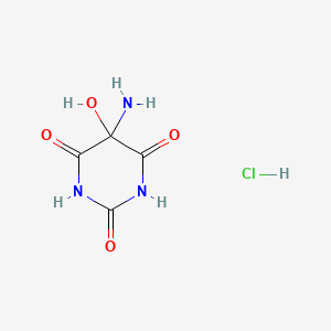 molecular formula C4H6ClN3O4 B1217557 5-Amino-5-hydroxy-2,4,6(1H,3H,5H)pyrimidinetrione CAS No. 85048-88-0