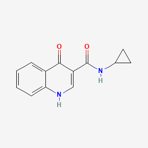 molecular formula C13H12N2O2 B12175593 N-cyclopropyl-4-hydroxyquinoline-3-carboxamide 