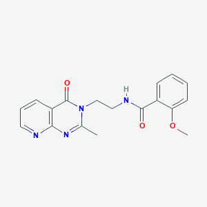 molecular formula C18H18N4O3 B12175642 2-methoxy-N-[2-(2-methyl-4-oxopyrido[2,3-d]pyrimidin-3(4H)-yl)ethyl]benzamide 