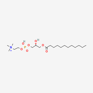 [2-((1-Oxododecanoxy-(2-hydroxy-3-propanyl))-phosphonate-oxy)-ethyl]-trimethylammonium