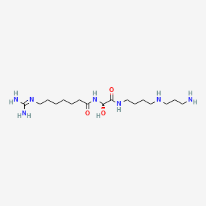 molecular formula C17H37N7O3 B1217588 (-)-Gusperimus CAS No. 89149-10-0