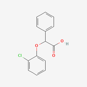 molecular formula C14H11ClO3 B12175927 (o-Chlorophenoxy)phenylacetic acid CAS No. 17639-01-9