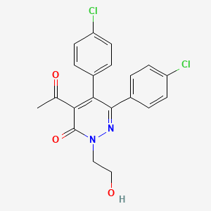 4-Acetyl-2-(2'-hydroxyethyl)-5,6-bis(4-chlorophenyl)-2H-pyridazin-3-one