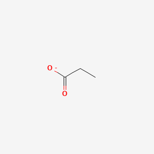 molecular formula C3H5O2- B1217596 Propionate CAS No. 72-03-7