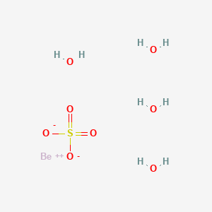 molecular formula BeH8O8S B1217607 Beryllium sulfate tetrahydrate CAS No. 7787-56-6