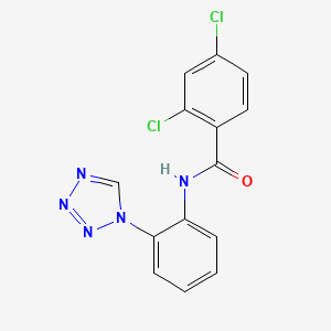 molecular formula C14H9Cl2N5O B12176105 2,4-dichloro-N-[2-(1H-tetrazol-1-yl)phenyl]benzamide 