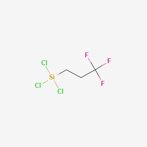 molecular formula C3H4Cl3F3Si B1217614 Trichloro(3,3,3-trifluoropropyl)silane CAS No. 592-09-6