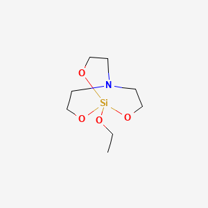 molecular formula C8H17NO4Si B1217619 2,8,9-Trioxa-5-aza-1-silabicyclo[3.3.3]undecane, 1-ethoxy- CAS No. 3463-21-6