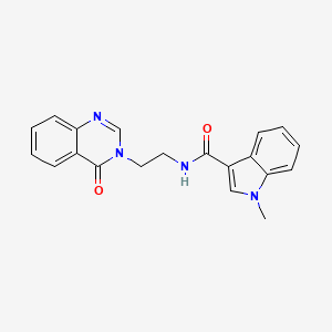 molecular formula C20H18N4O2 B12176197 1-methyl-N-[2-(4-oxoquinazolin-3(4H)-yl)ethyl]-1H-indole-3-carboxamide 