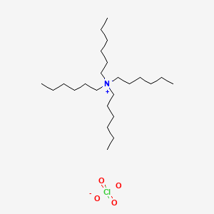 molecular formula C24H52ClNO4 B1217621 Tetrahexylammonium perchlorate CAS No. 4656-81-9