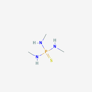 molecular formula C3H12N3PS B1217623 N,N',N''-Trimethylphosphorothioic triamide CAS No. 6141-78-2