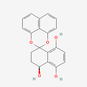 (S)-Spiro[naphtho[1,8-de]-1,3-dioxin-2,1'-tetralin]-4'alpha,5',8'-triol